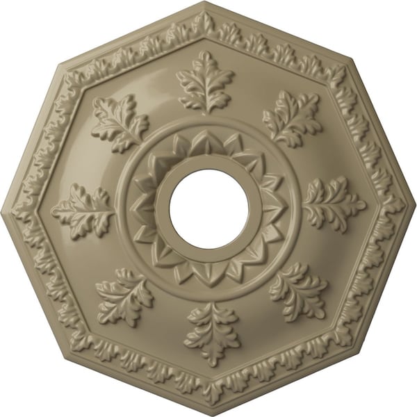 Ekena Millwork Nottingham Ceiling Medallion (Fits Canopies up to 4 5/8"), 18"OD x 3 1/2"ID x 1 1/2"P, Gobi Desert CM18NTGDF - main